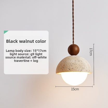 Japanese Style Stone Pendant Lamp