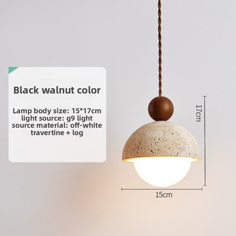 Japanese Style Stone Pendant Lamp