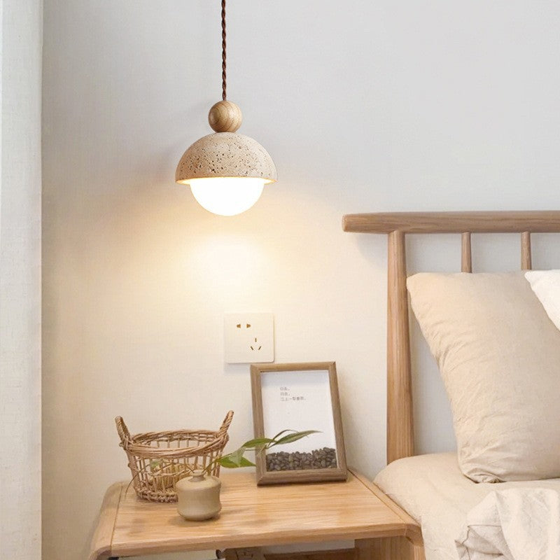 Japanese Style Stone Pendant Lamp