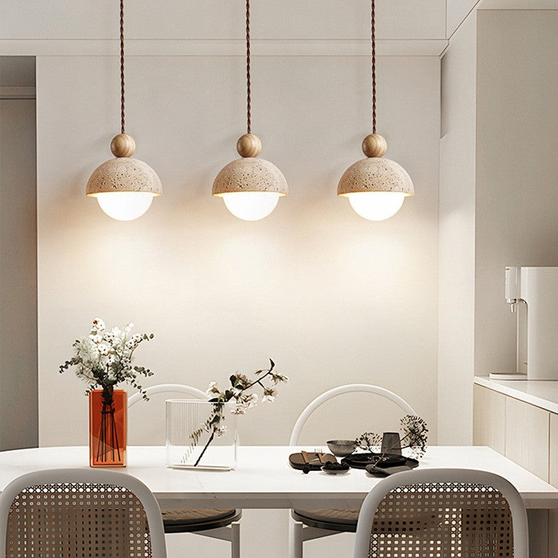 Japanese Style Stone Pendant Lamp
