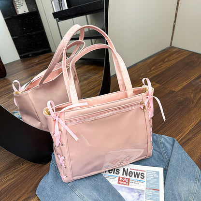 Japanese-style trendy ribbon purse