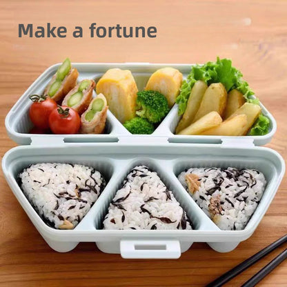 Japanese-style Triangle Rice Ball Mold and Lunch Box Set