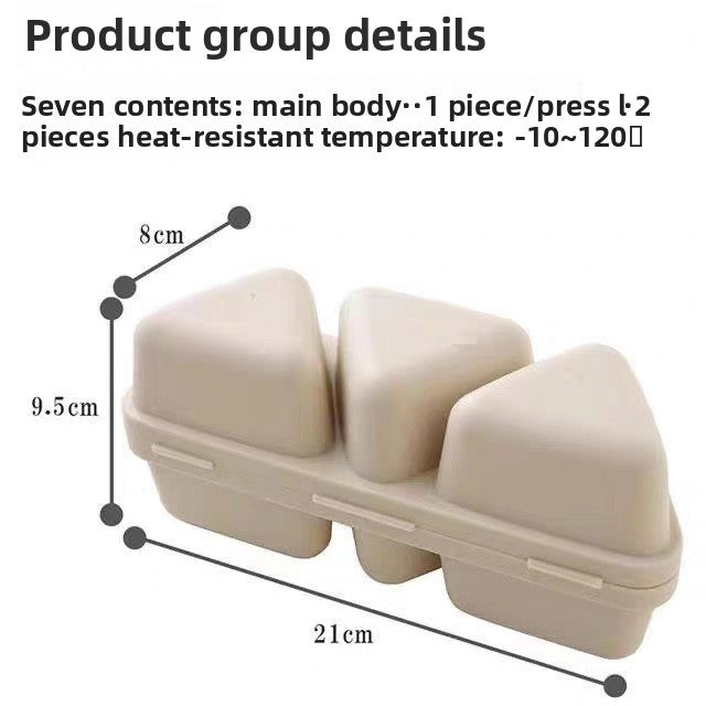 Japanese-style Triangle Rice Ball Mold and Lunch Box Set