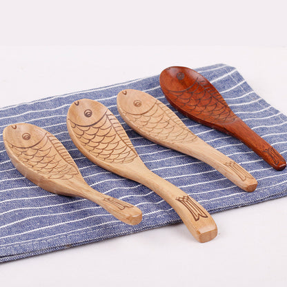 Japanese-Style Wooden Rice Paddle
