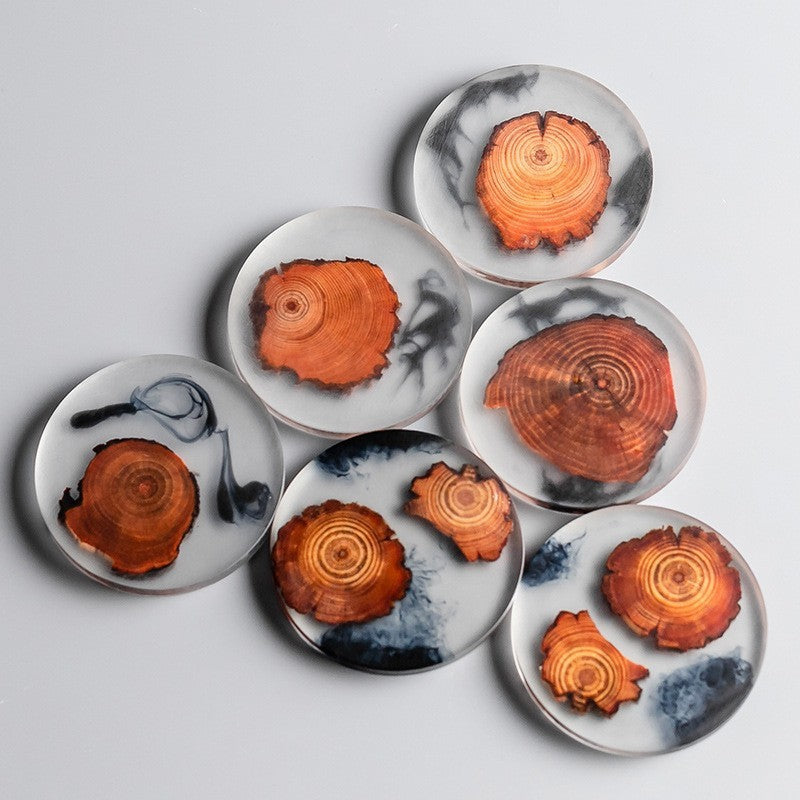 Japanese Style Wooden Tea Cup Coaster Mats