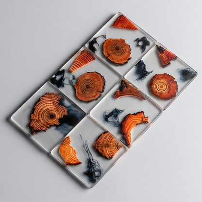 Japanese Style Wooden Tea Cup Coaster Mats
