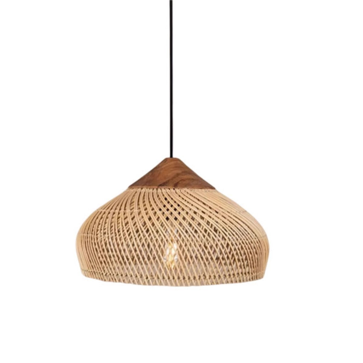 Japanese Wabi-Sabi Rattan Chandelier