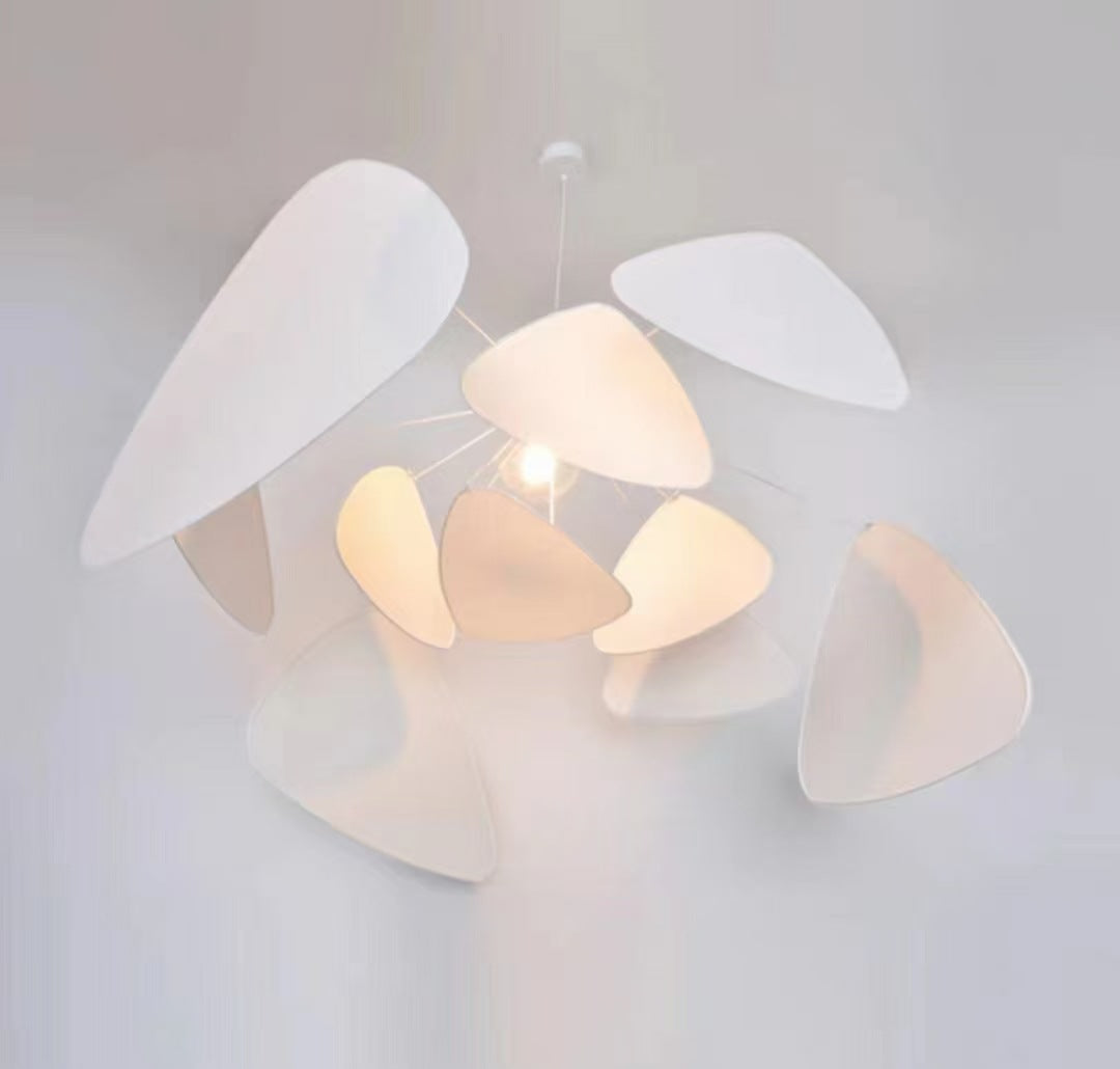 Japanese Wabi-Sabi Rattan Color Block Chandelier