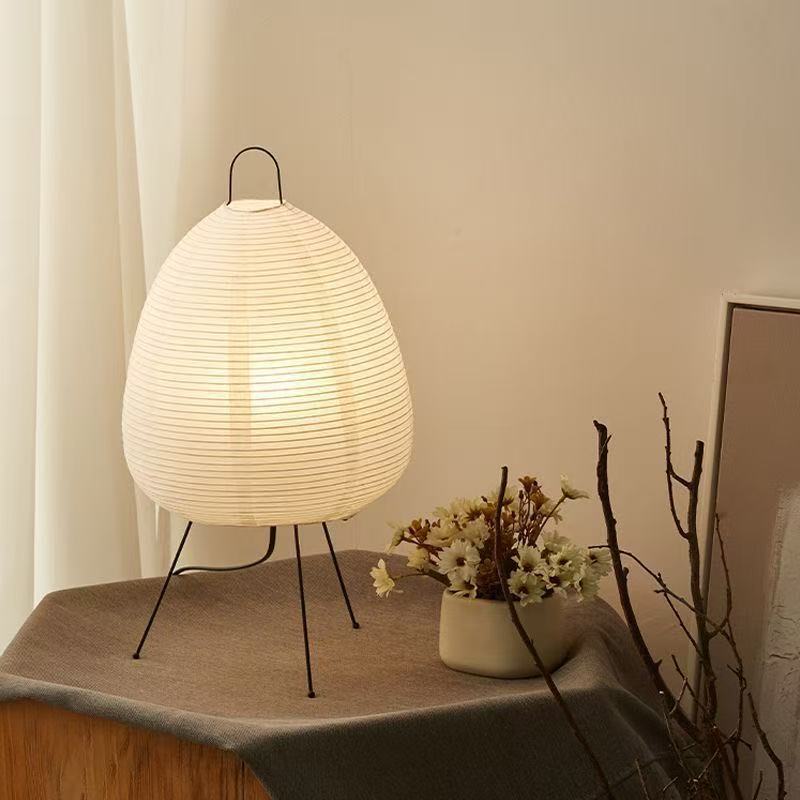 Japanese wabi-sabi style paper lamp