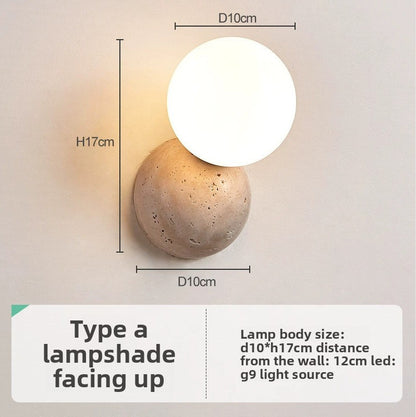 Japanese Wabi-Sabi Wall Lamp
