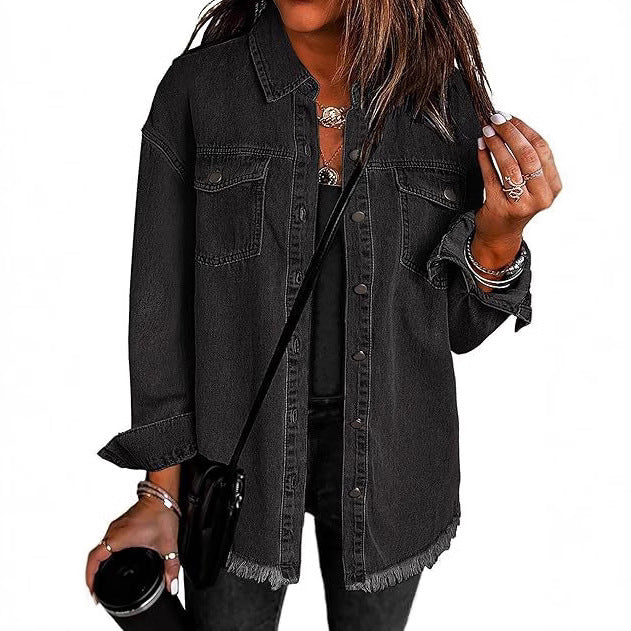 Jeans casual loose coat