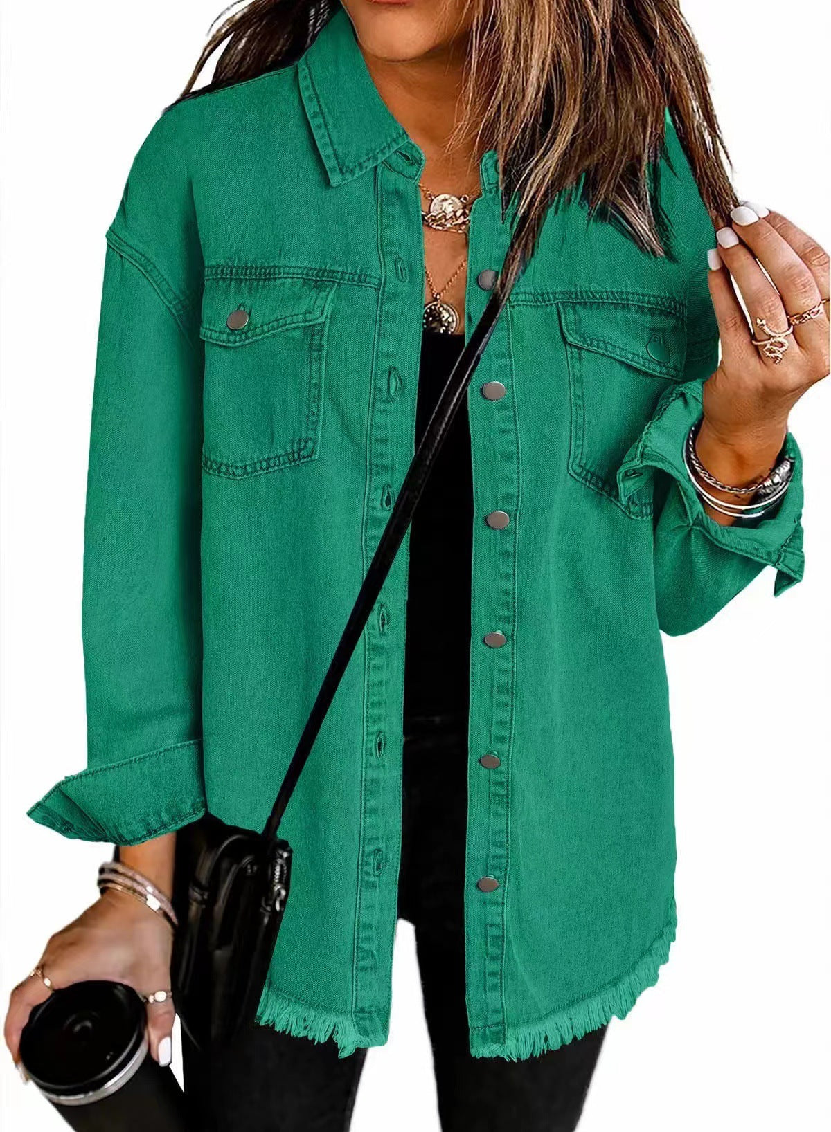 Jeans casual loose coat