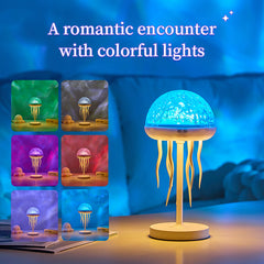 Jellyfish lamp white colorful lights