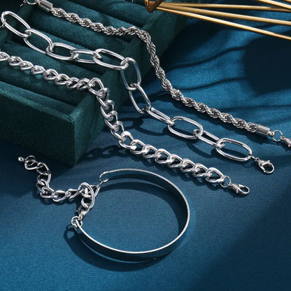 Jewellery Smooth Mixed Twist Chain Hand Jewellery Threaded E