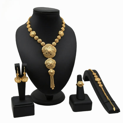 Jewelry: necklaces, earrings, rings, and bracelets