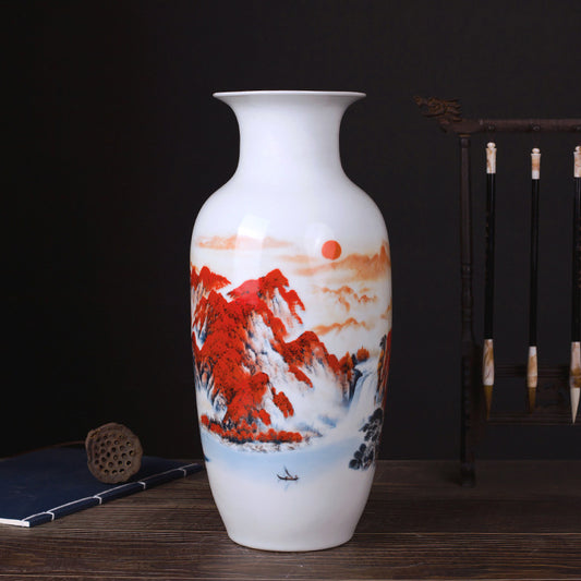 Jingdezhen ceramic flower vase
