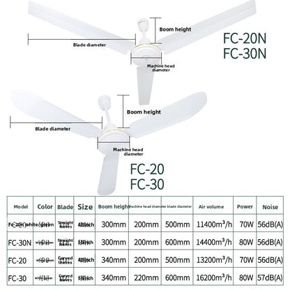 Jinling Ceiling Fan with Iron Blades