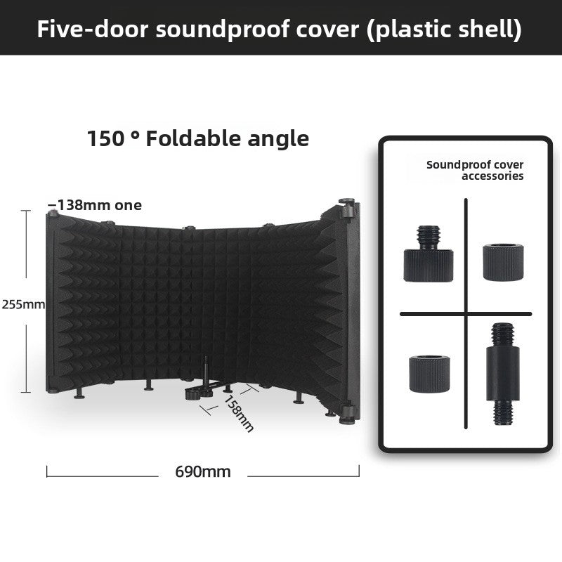 JIY Microphone Soundproof Cover