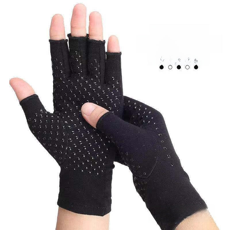 Joint pressure health care gloves