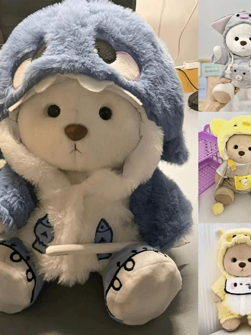 Jointed bear plush toy