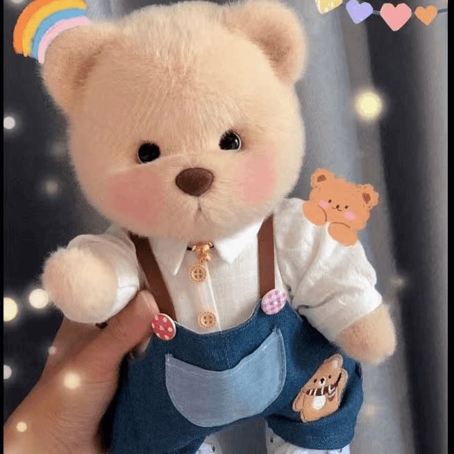 Jointed bear plush toy