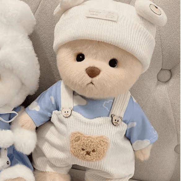 Jointed bear plush toy
