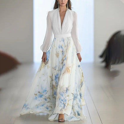 Junctioned long dress