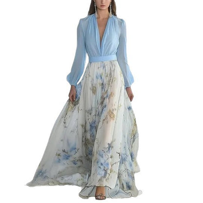 Junctioned long dress