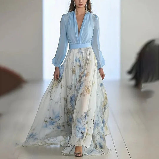 Junctioned long dress