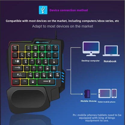 K97 Silent One-Hand Keyboard