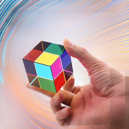 K9 Crystal Prism Cube Pyramid Desktop Ornament