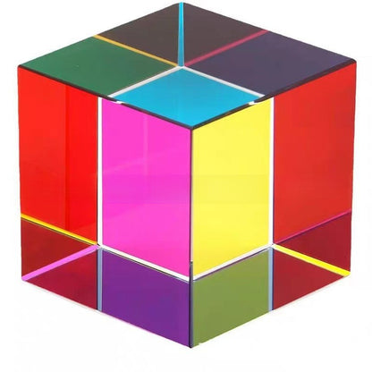K9 Crystal Prism Cube Pyramid Desktop Ornament