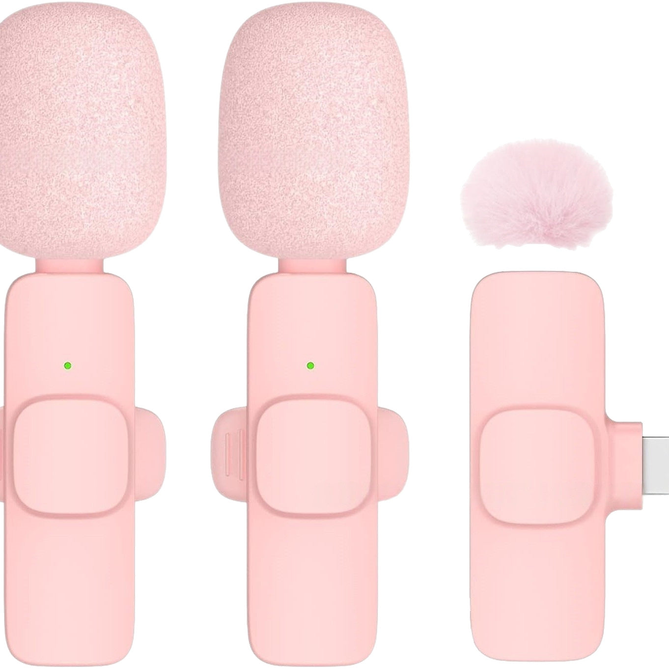 K9 Pink Wireless Lavalier Microphone with Noise Reduction