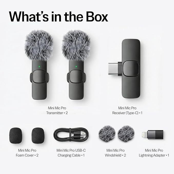 K9 Wireless Lavalier Microphone with Noise Reduction
