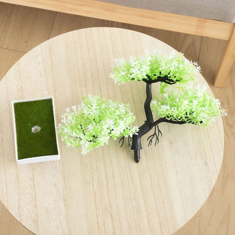 Kahaul Artificial Plants Bonsai Tree Plastic Fake Flowers Ho