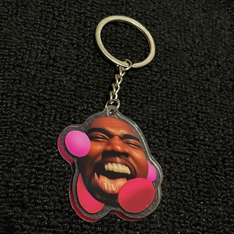 Kanye West Keychain Hip Hop Accessory
