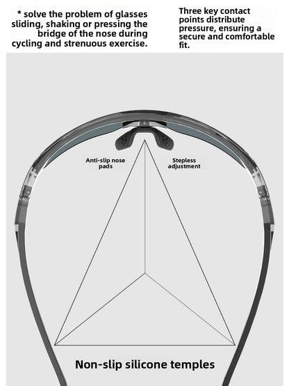 KAPVOE TR90 Interchangeable Lens Sports Sunglasses