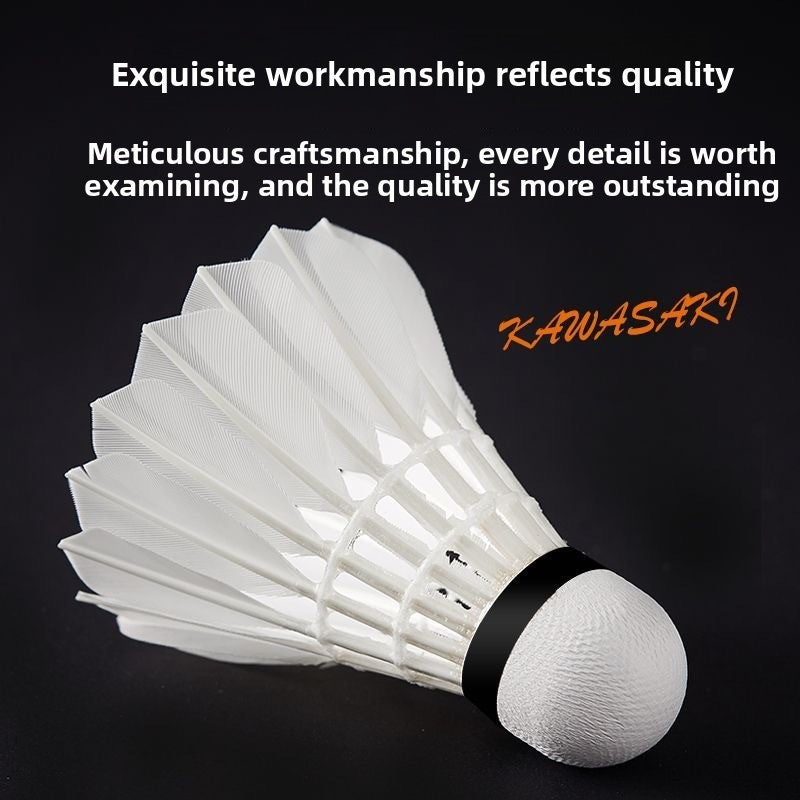 Kawasaki Professional Feather Shuttlecock for Training and Competition