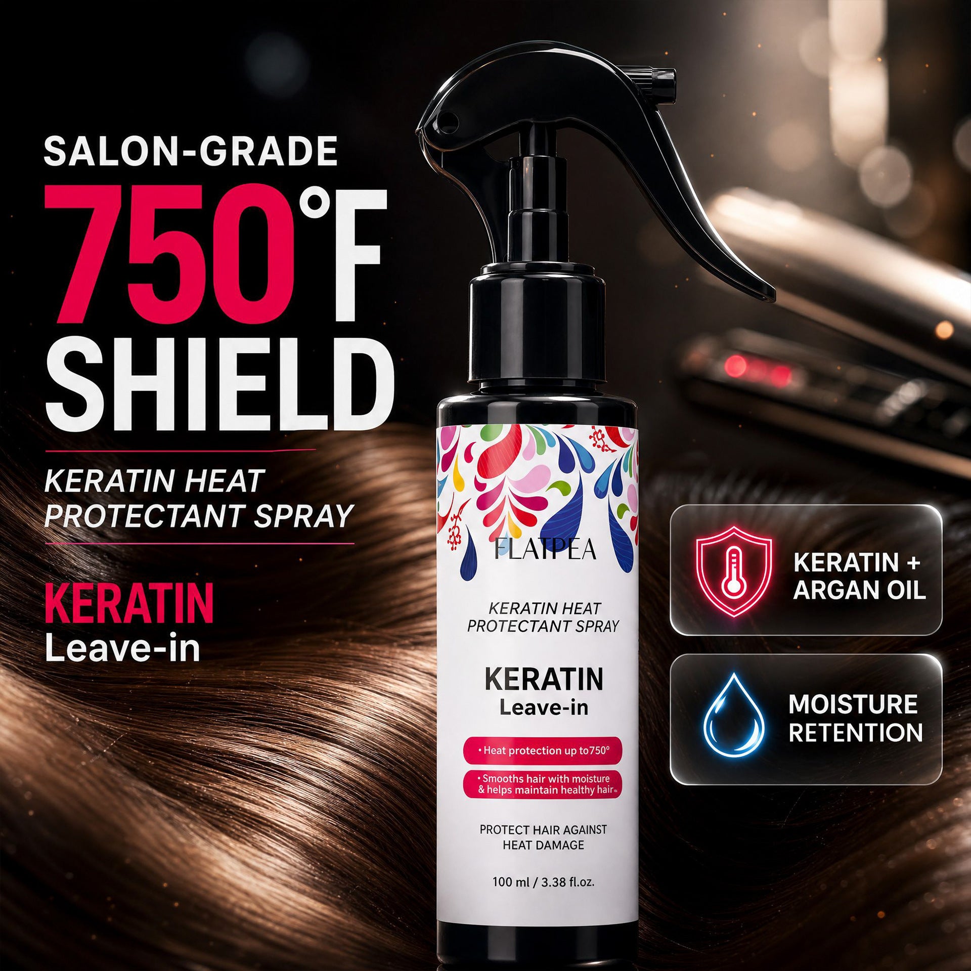 Keratin Heat Protection Hair Spray