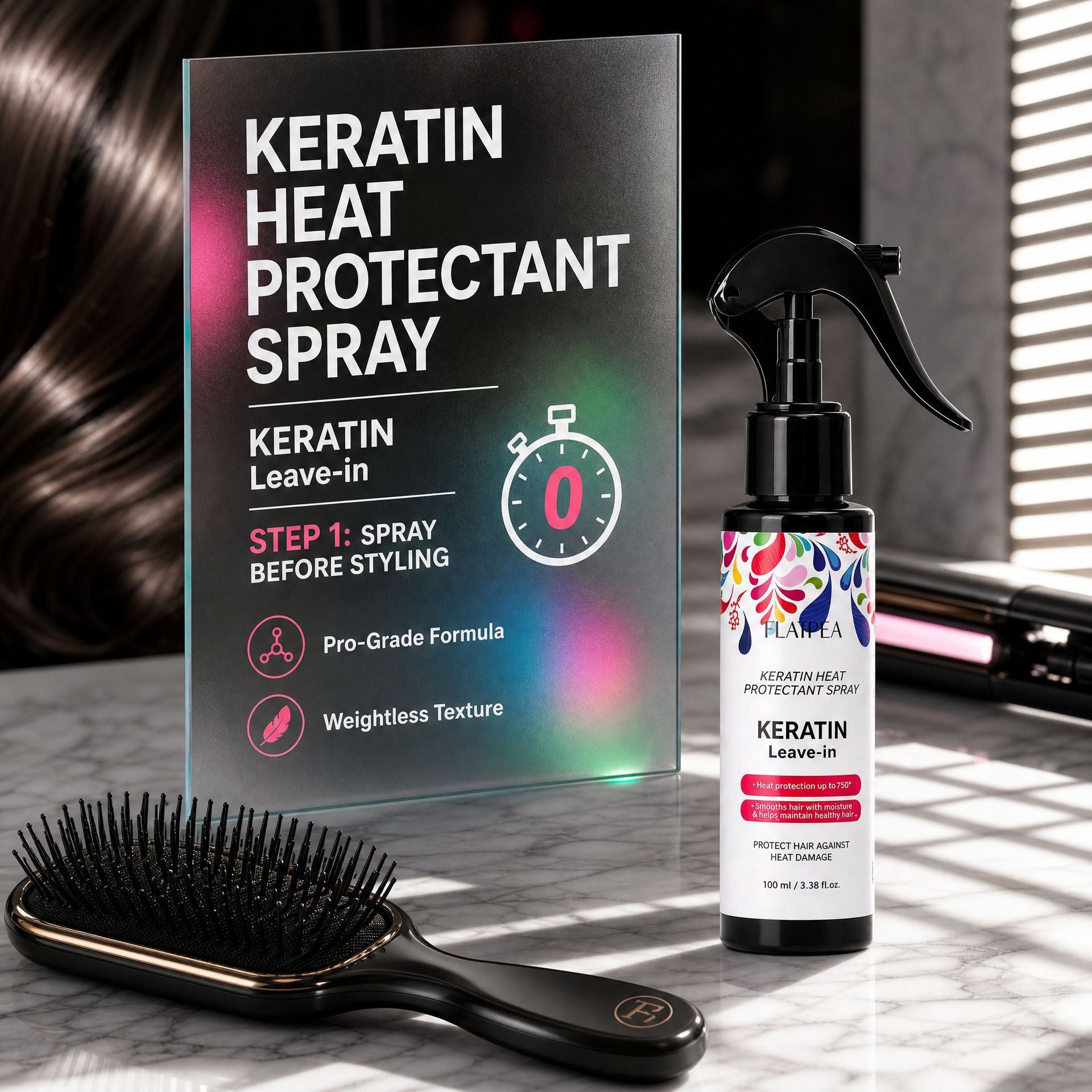 Keratin Heat Protection Hair Spray