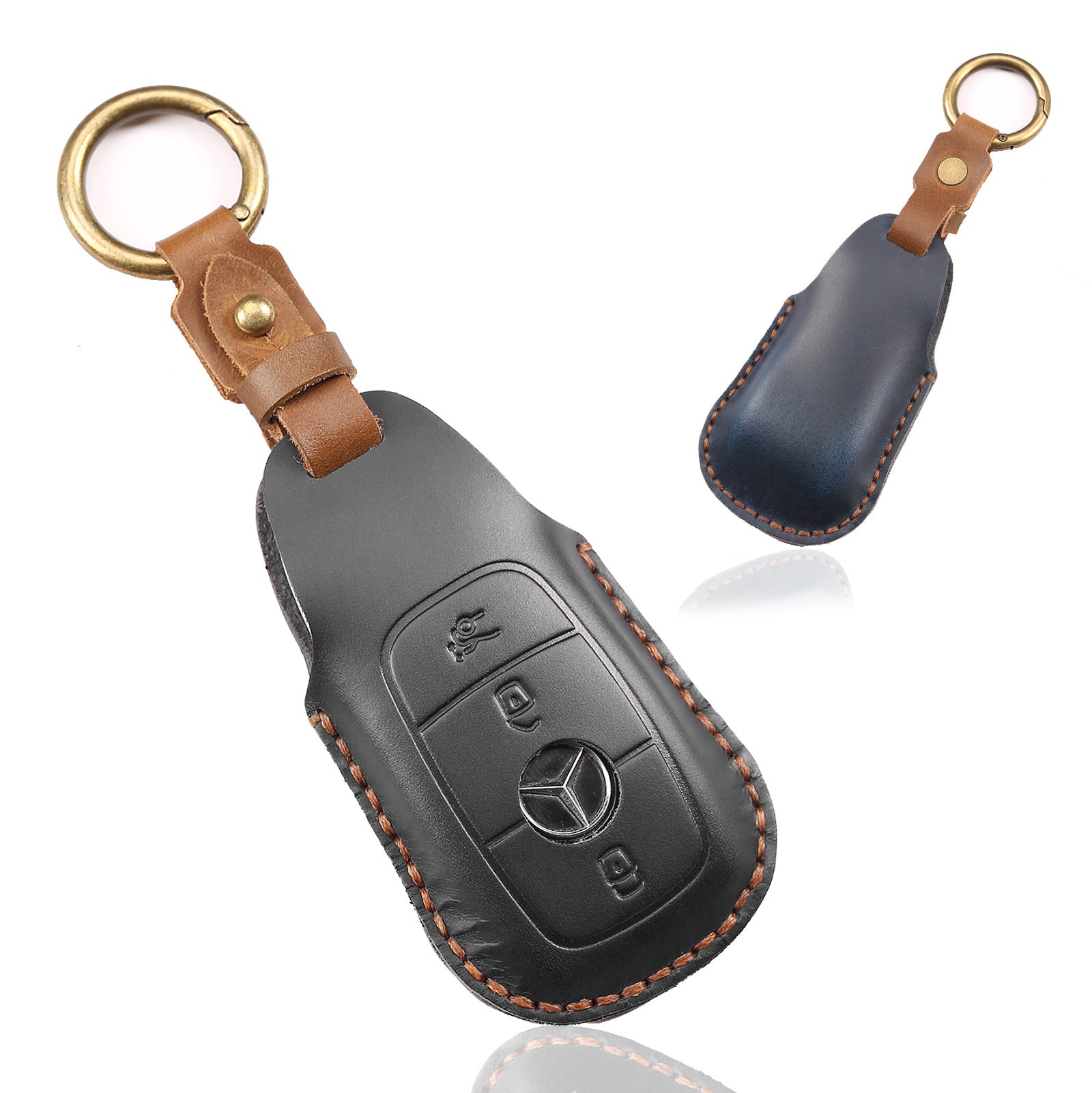 Key Cover High-End Men's Genuine Leather Car Accessories Key Bag
