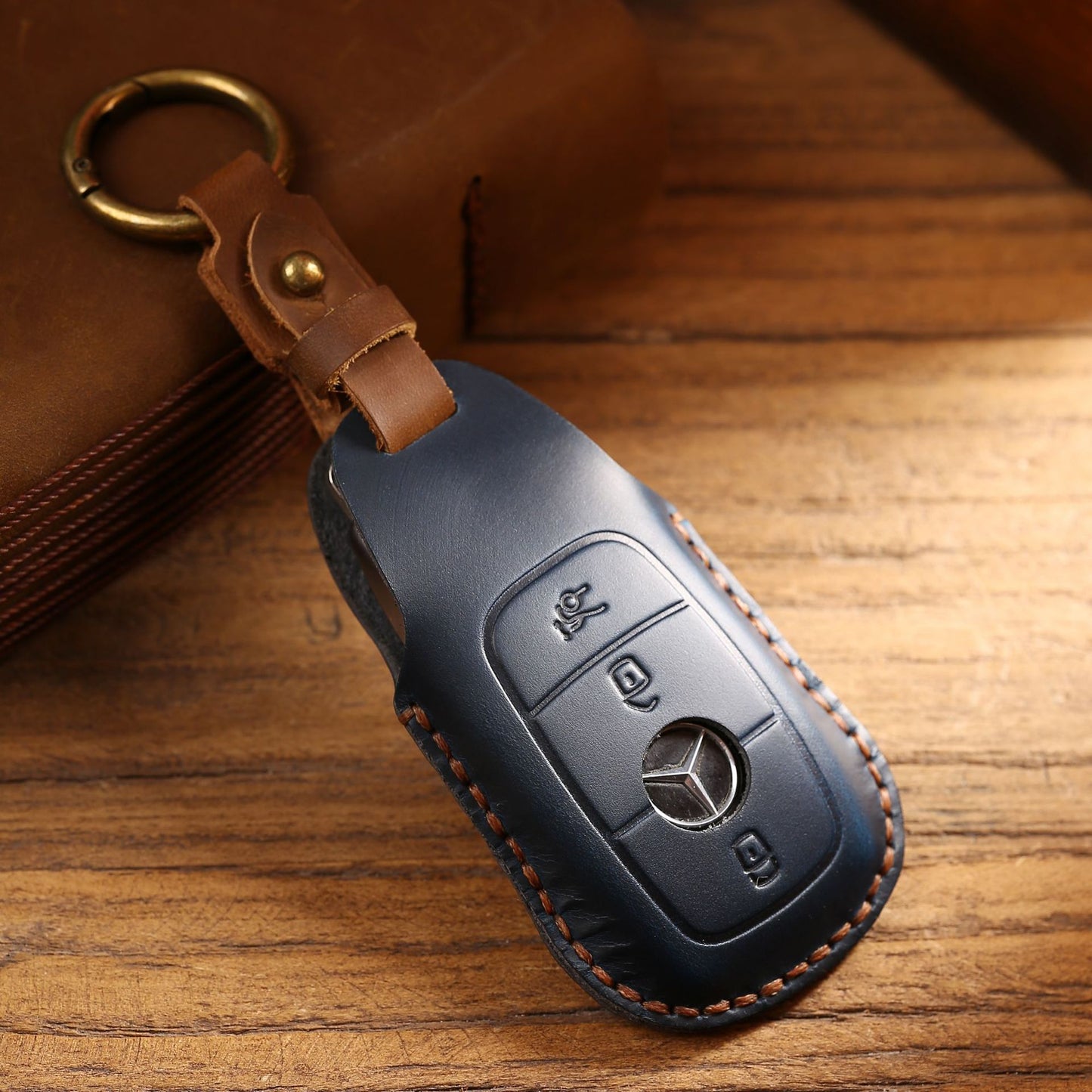 Key Cover High-End Men's Genuine Leather Car Accessories Key Bag