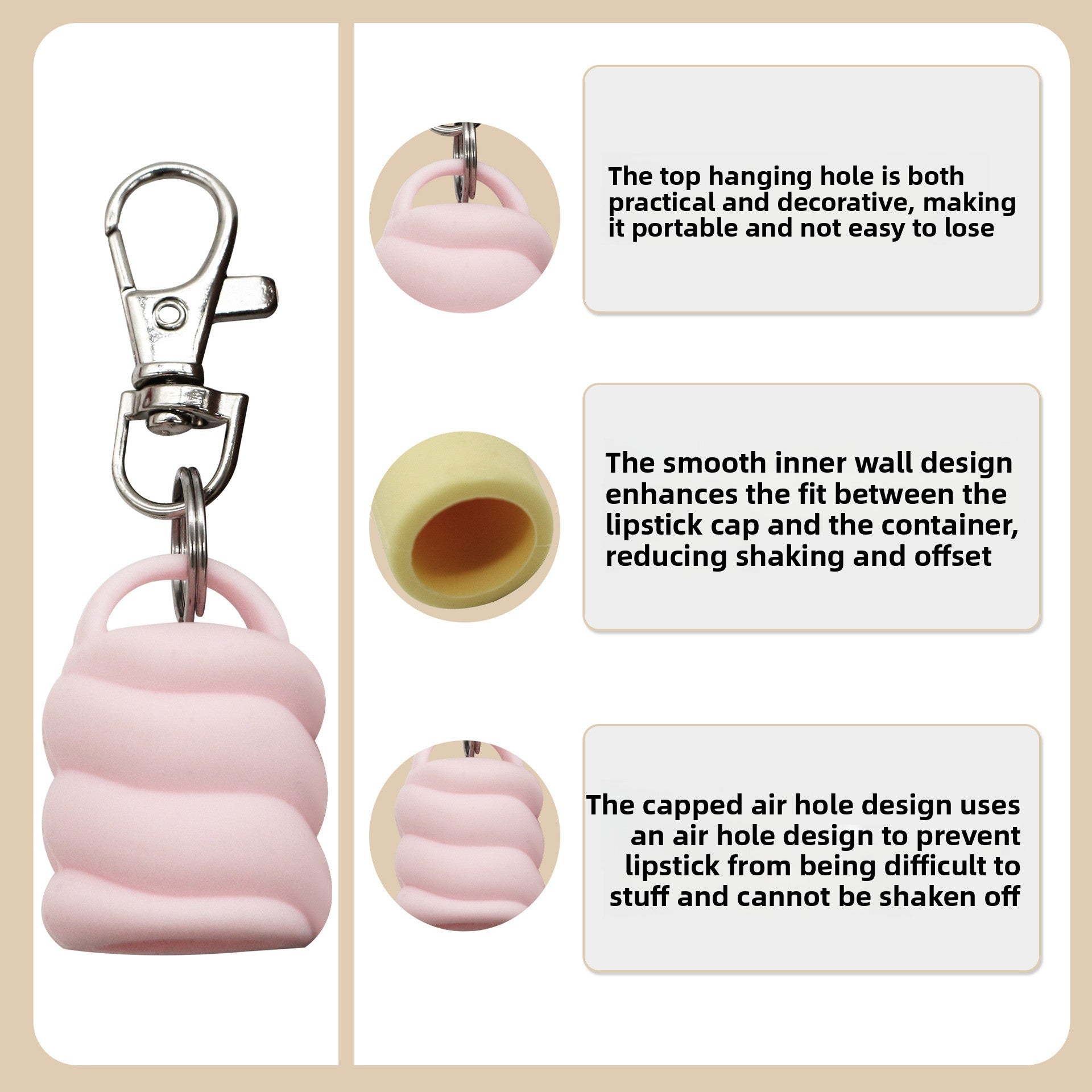 Keychain lipstick ornaments