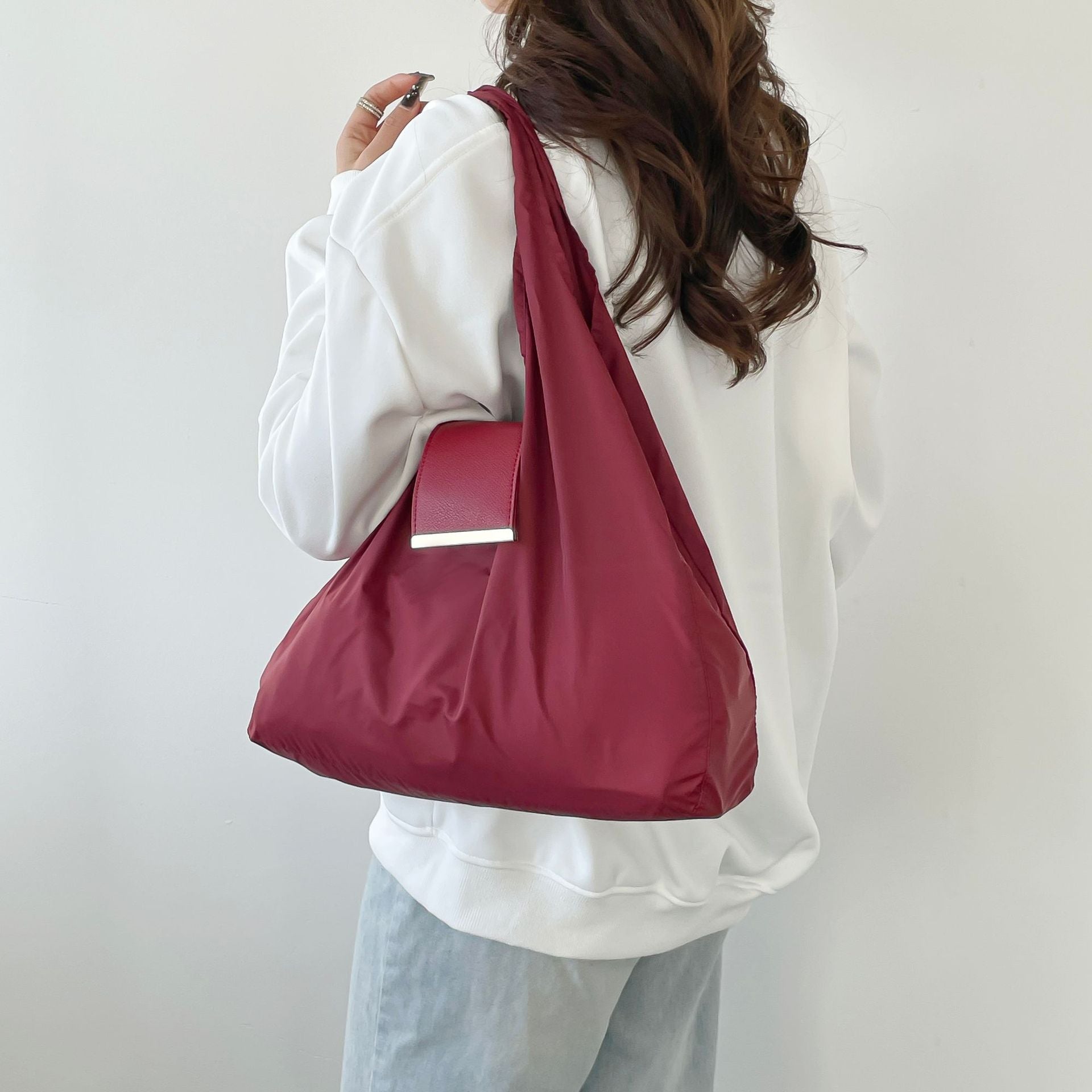 Keychain Storage Bag, Large Capacity Eco-Friendly Cloth Bag, Convenient Shopping Bag, Pendant Accessory Bag