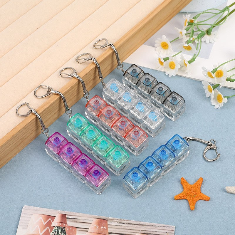 Keychain with buttons