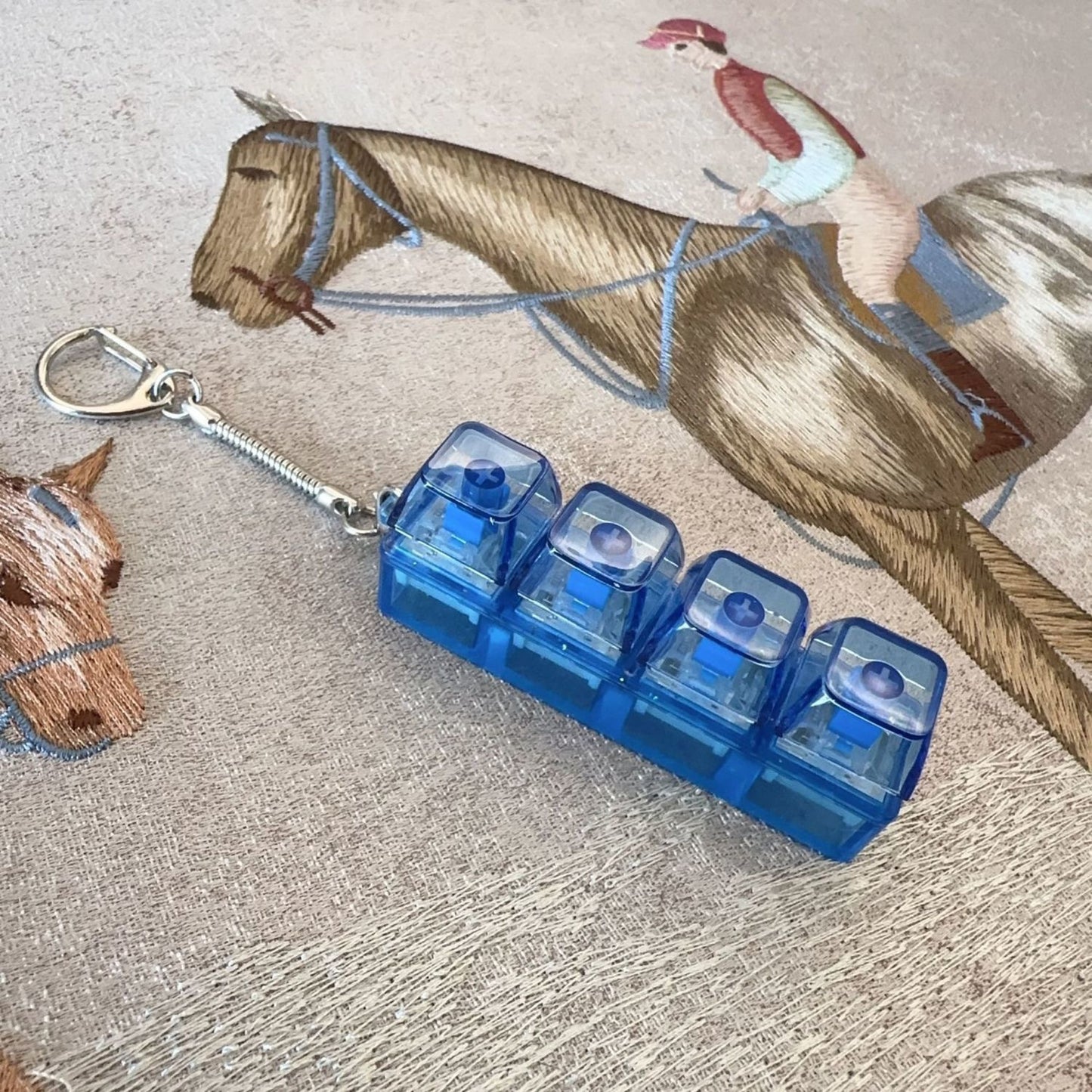 Keychain with buttons