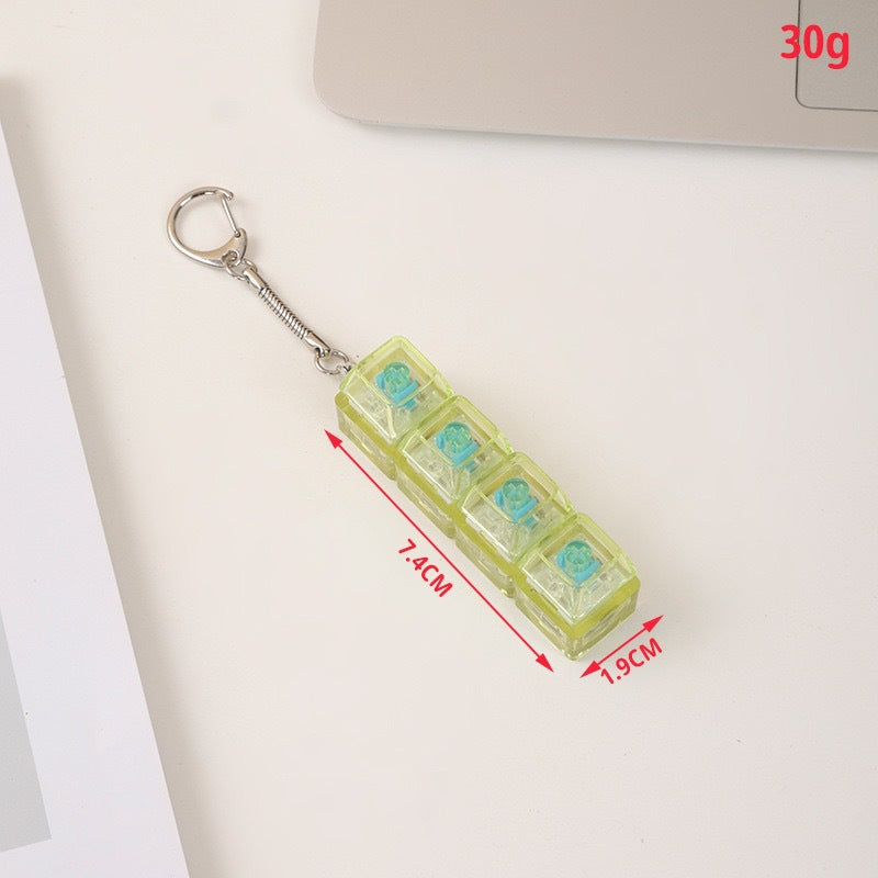 Keychain with buttons