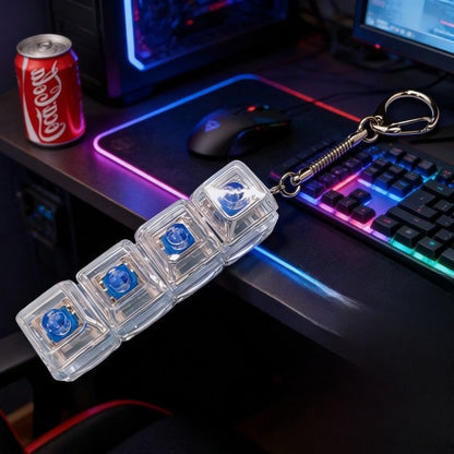 Keychain with buttons