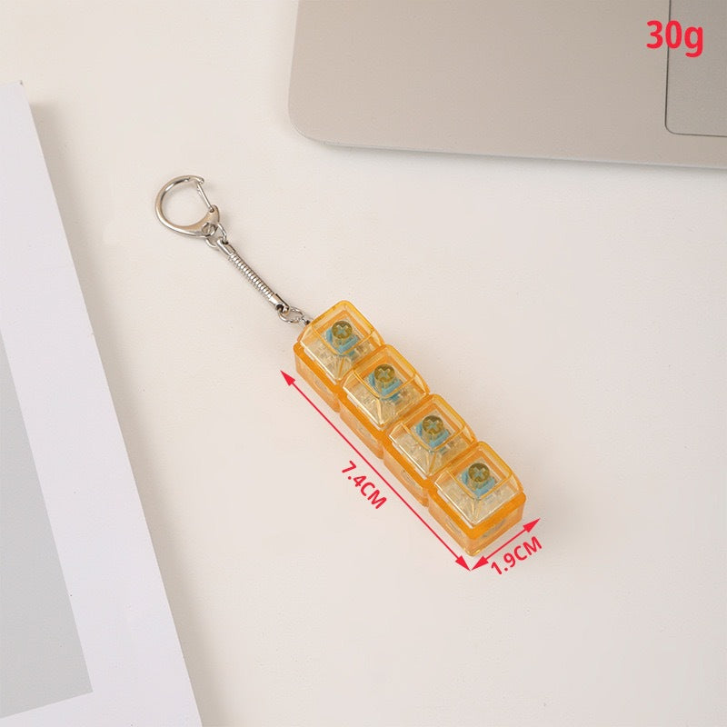 Keychain with buttons