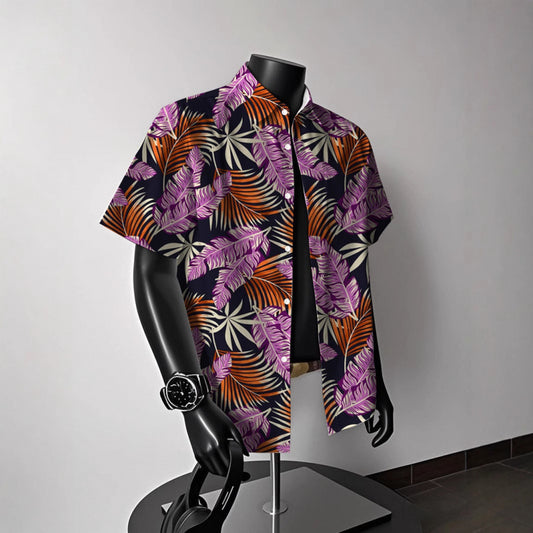 Khaki Shirt Short-sleeved